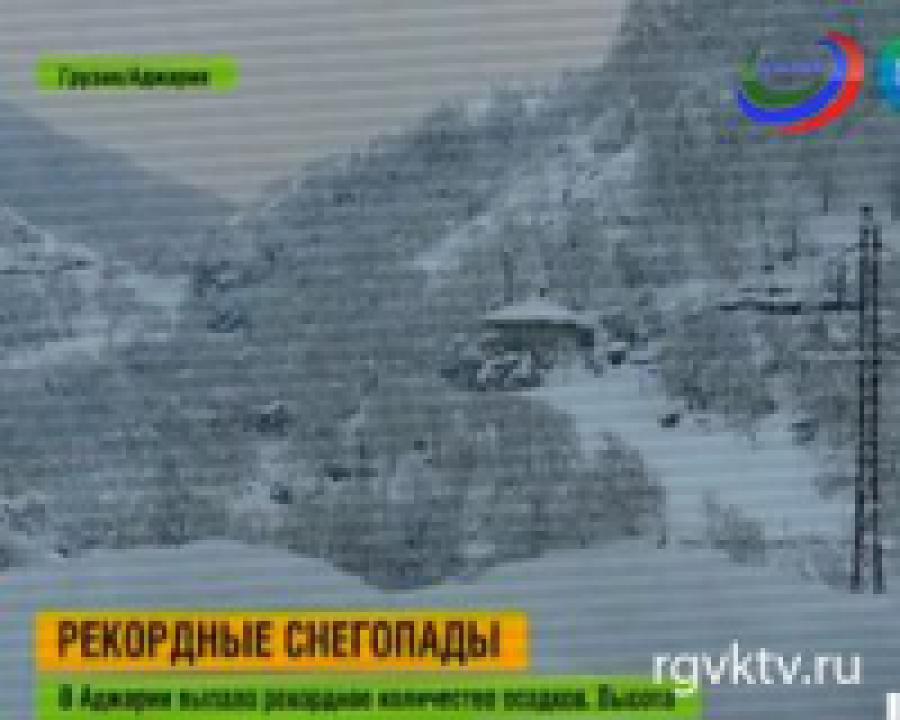 Небывалые снегопады в Грузии 