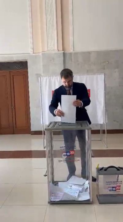 Магомед Рамазанов проголосовал на выборах депутатов