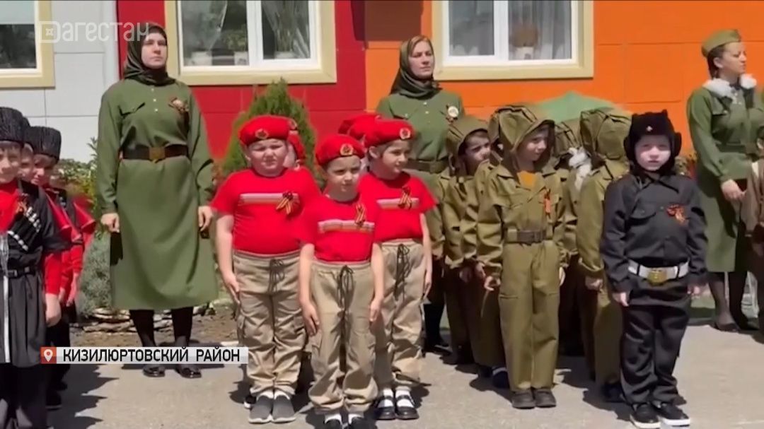 В преддверии 9 мая в детском саду «Родничок» прошел импровизированный парад