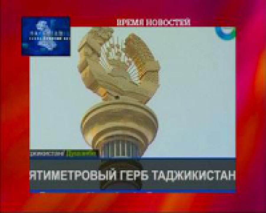 Эмомали Рахмон открыл монумент с изображением герба Таджикистана