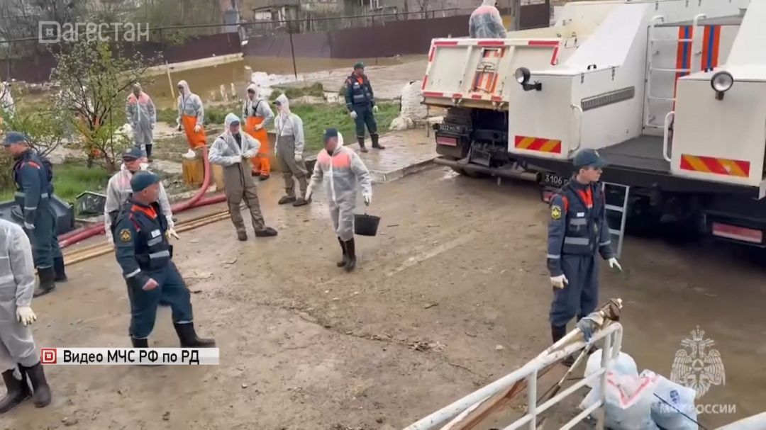 В Дагестане продолжаются работы по ликвидации последствий сильного дождевого паводка