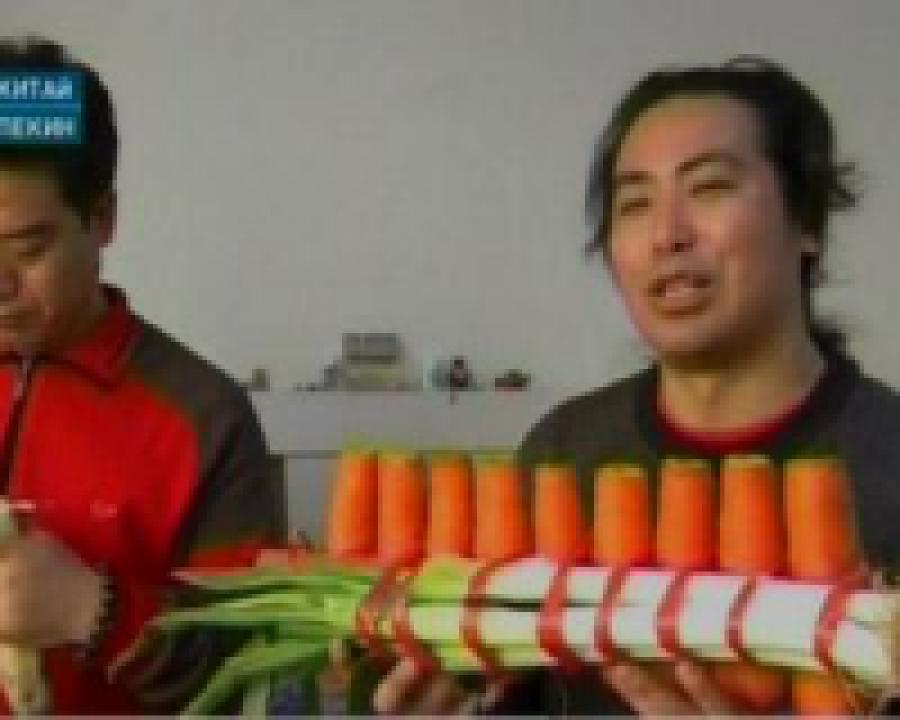 Братья из Пекина играют музыку на инструментах из овощей