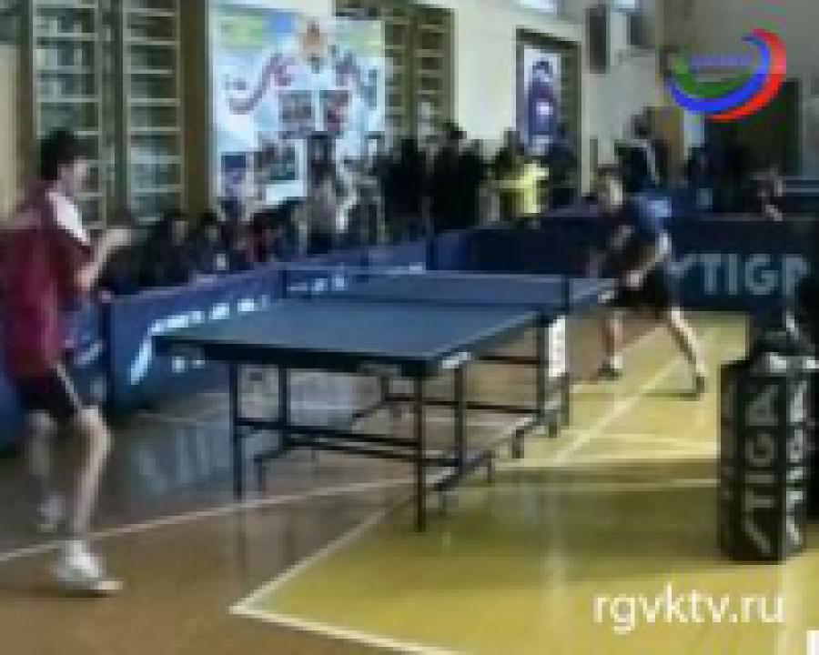В Дагестане завершился чемпионат республики по настольному теннису