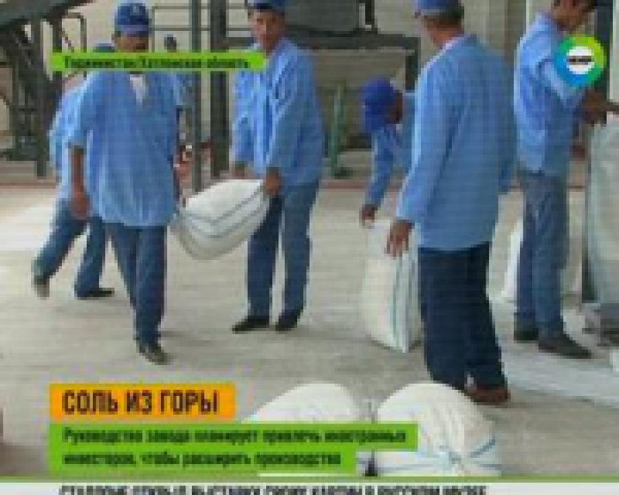 Президент Таджикистана открыл новый  соляной завод