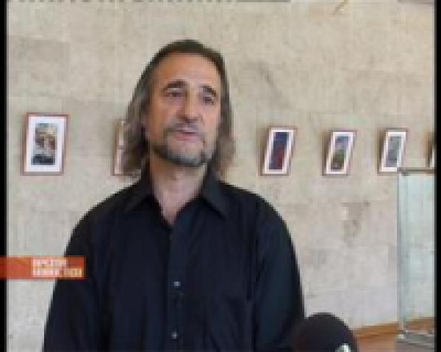 В Президент-комплексе прошла выставка известного киноактера и художника Александра Бобин-Шмидта