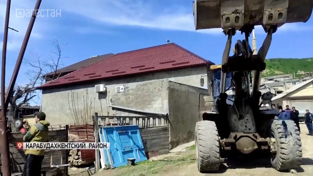 В Карабудахкентском районе восстанавливают газоснабжение после паводка