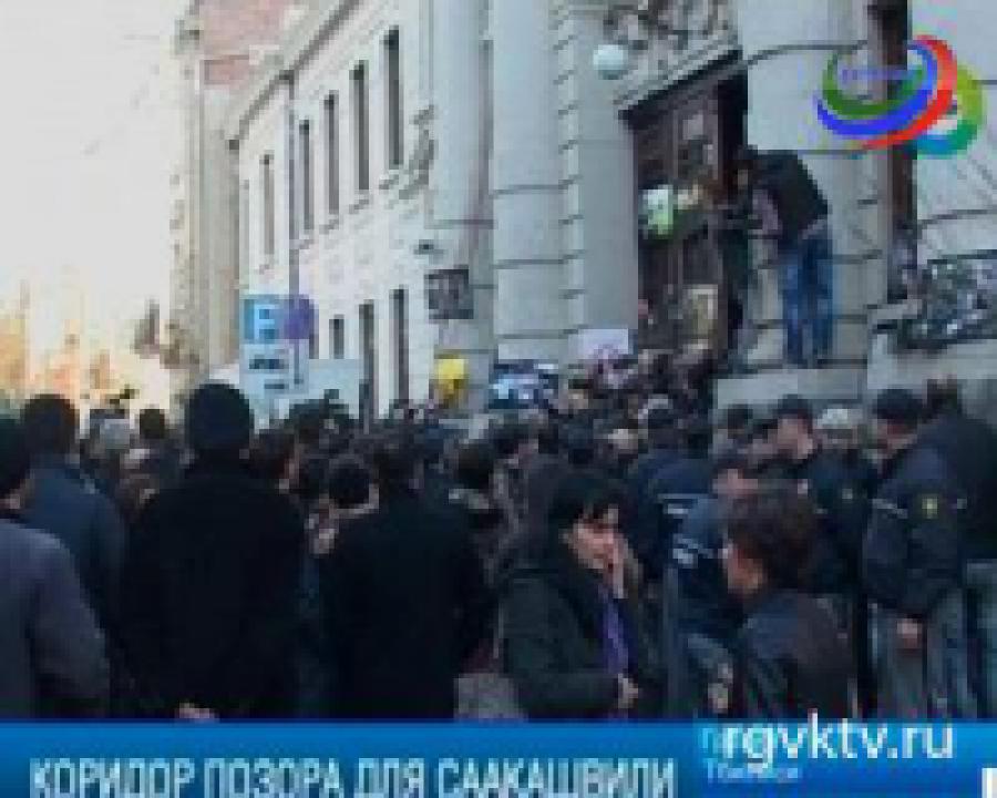 Саакашвили не пустили в парламент и библиотеку