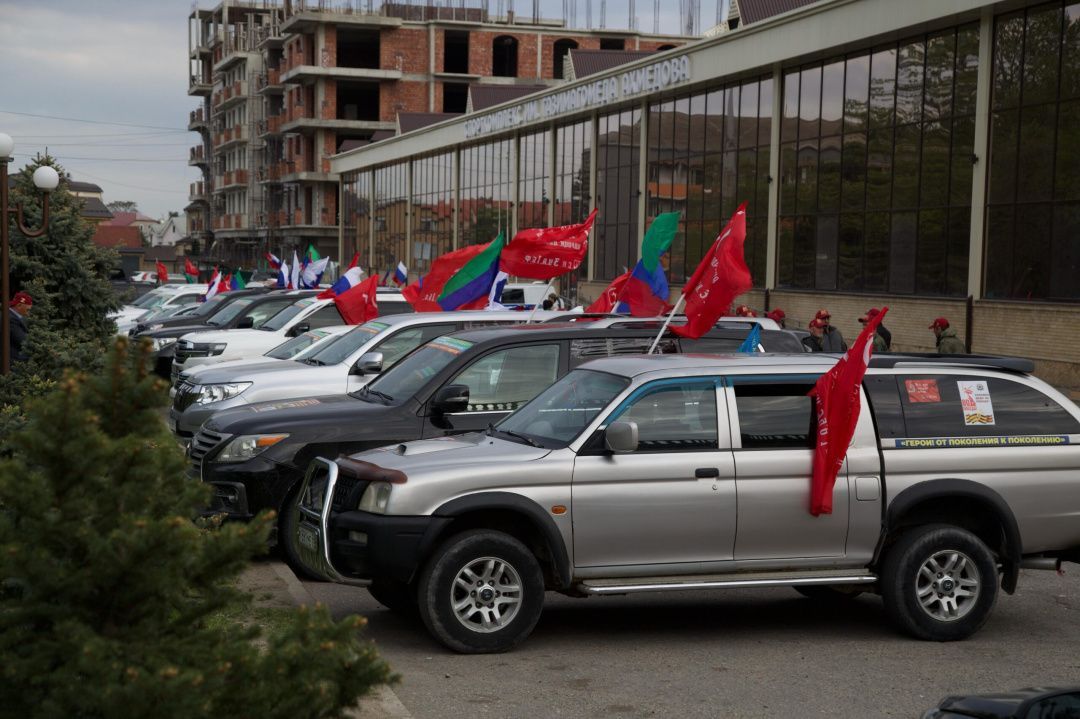 В Дагестане прошел 5-й ежегодный автопробег «Россия — наш дом! Победа одна на всех!»