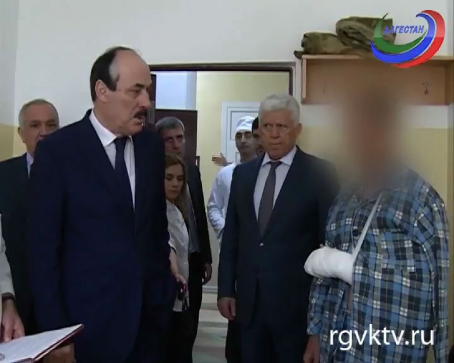 Глава Дагестана посетил медико-санитарную часть МВД