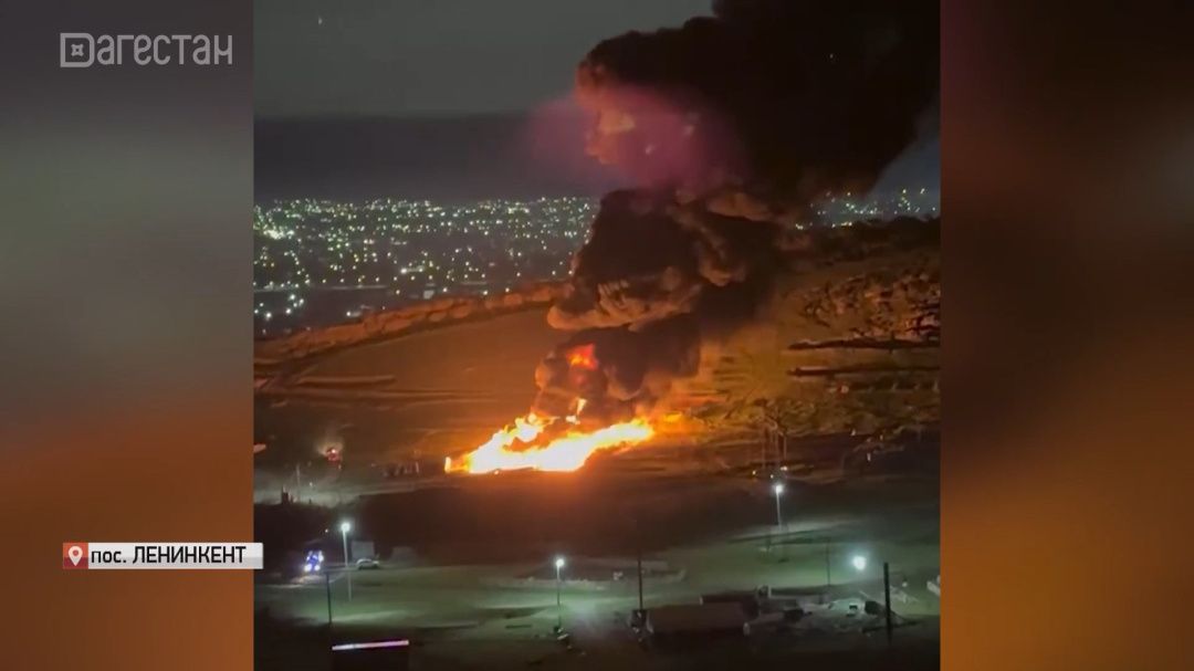 В Ленинкенте в местности «Атлыбоюн» ночью загорелись водопроводные трубы