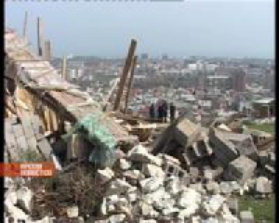 Cегодня на склоне горы Тарки-Тау снесли незаконные постройки